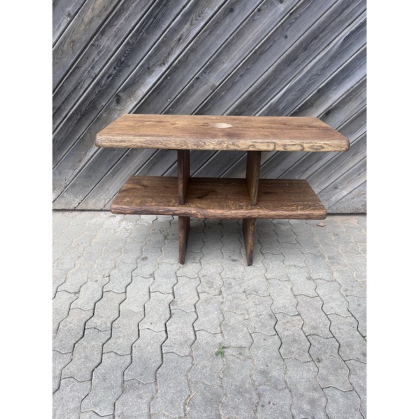 Waschtisch, Altholz-Stil, Stecksystem, mit Beinen und Handtuchablage, 90 cm hoch, 100 cm breit